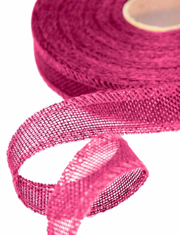 5511-25/A33 Лента декоративная из искусственного льна с проволокой 2,5 см*25 ярд коралловый 1/100 5511-25/A33 Лента декоративная из искусственного льна с проволокой 2,5 см*25 ярд коралловый 1/100