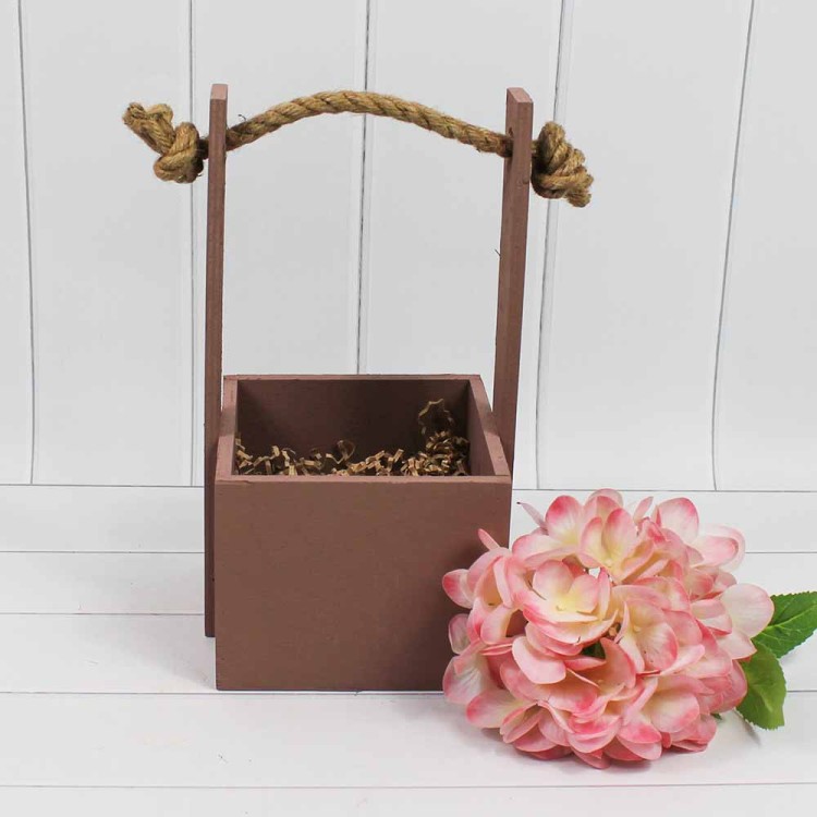 1117723/15 Ящик для декора с Канатом 12*12*25(10) Мускат