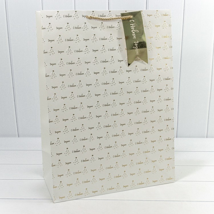 300382T Пакет подарочный "Новый год" с тиснением (микс) 40*55*20 1/20 1/80