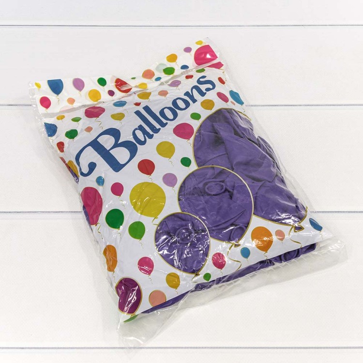 12300/8 Шарики воздушные из латекса "Пастель" 12"/30см (100 шт.) 2,8г Фиолетовый 1/50