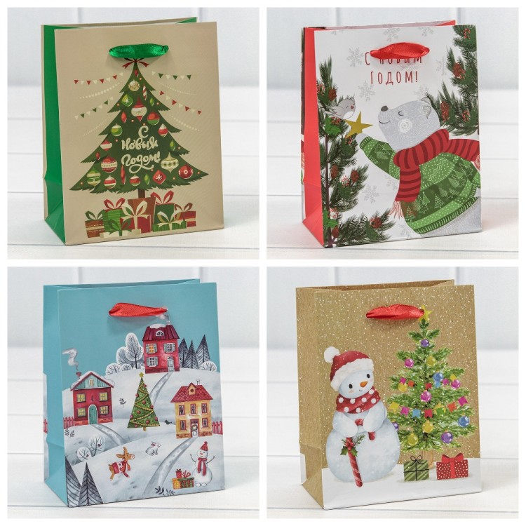 300430H	Пакет подарочный "Новый год" (микс 430) 12*15*6,7 128г 1/20 1/600									