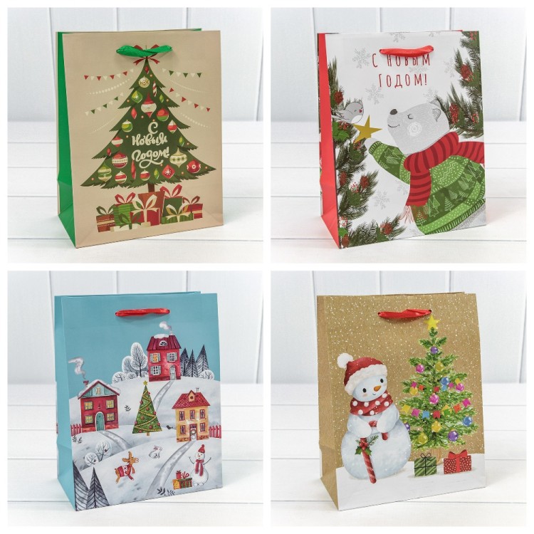 300430E	Пакет подарочный "Новый год" (микс 430) 18*23*10 128г 1/20 1/480								