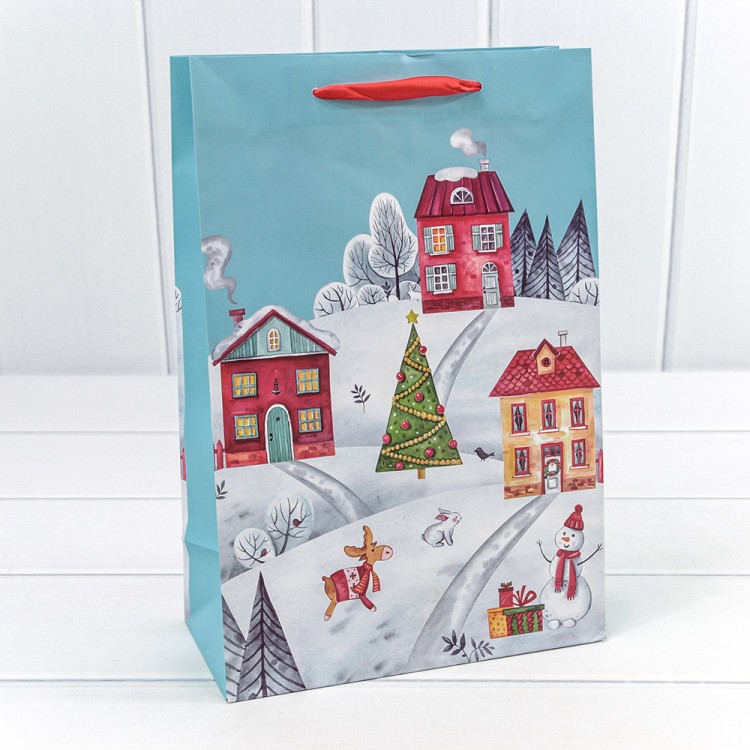 300430K	Пакет подарочный "Новый год" (микс 430) 20*30*10 128г 1/20 1/360