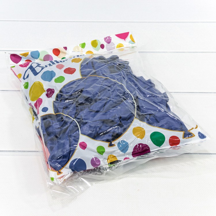 12300/14 Шарики воздушные из латекса "Пастель" 12"/30см (100 шт.) 2,8г Синий 1/50