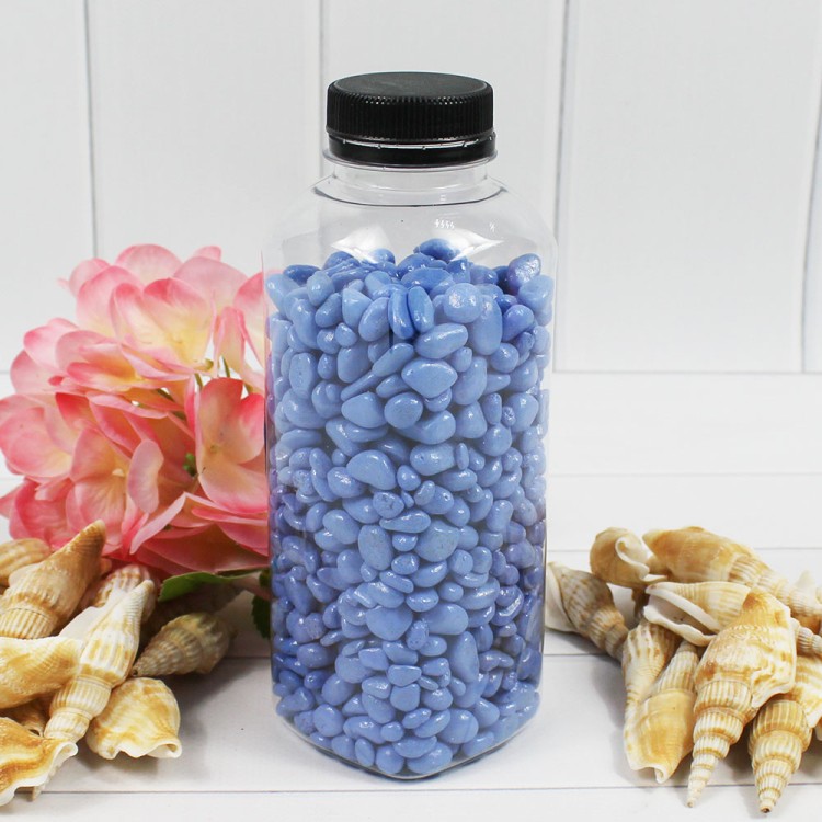 301788780A04 Галька цветная голубая (фракция 5-10 мм) вес: 760г объем: 400мл