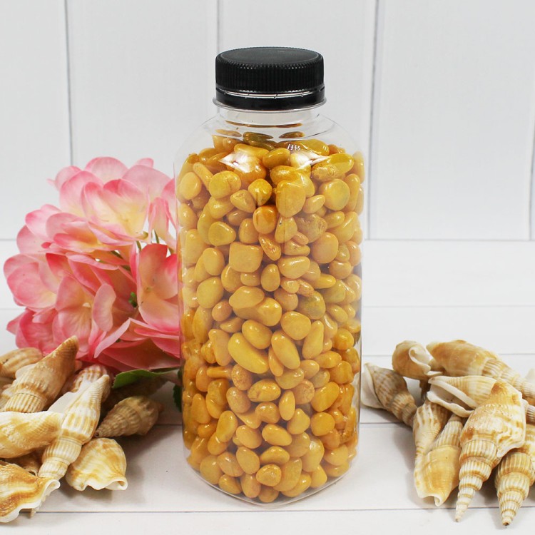 301788780A05 Галька цветная желтая (фракция 5-10 мм) вес: 760г объем: 400мл