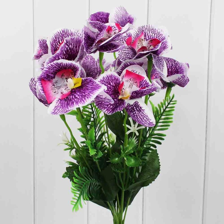 303-02-1706к1200/04 Искусственные цветы фиолетовый Орхидеи 35 см 1/2