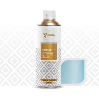 SNM008 Краска, эмаль-аэрозоль для декора Siana high quality – «металлик», 520 мл. Жемчужно-голубой