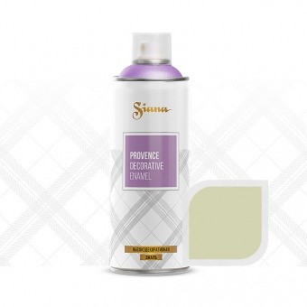 SNP017 Краска, эмаль-аэрозоль для декора Siana Provence – матовая текстура, 520 мл. Слоновая кость