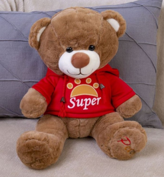 DL204006909R Мягкая игрушка Медведь  модель Y06909 Красный размер 40см