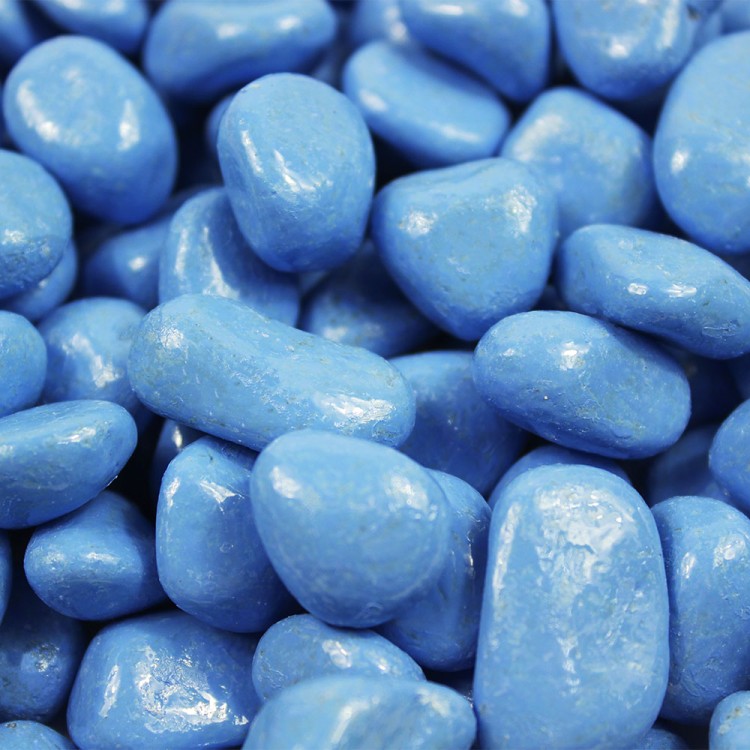 301789040504 Галька цветной крупная голубая (фракция 10-15 мм) вес: 400г