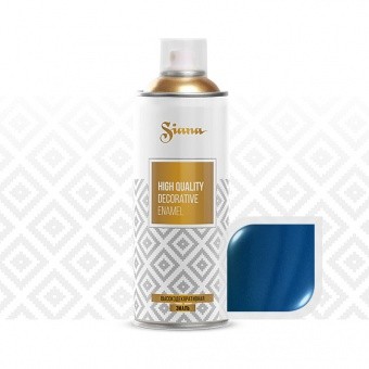 SNM012 Краска, эмаль-аэрозоль для декора Siana high quality – «металлик», 520 мл. Глубокий синий