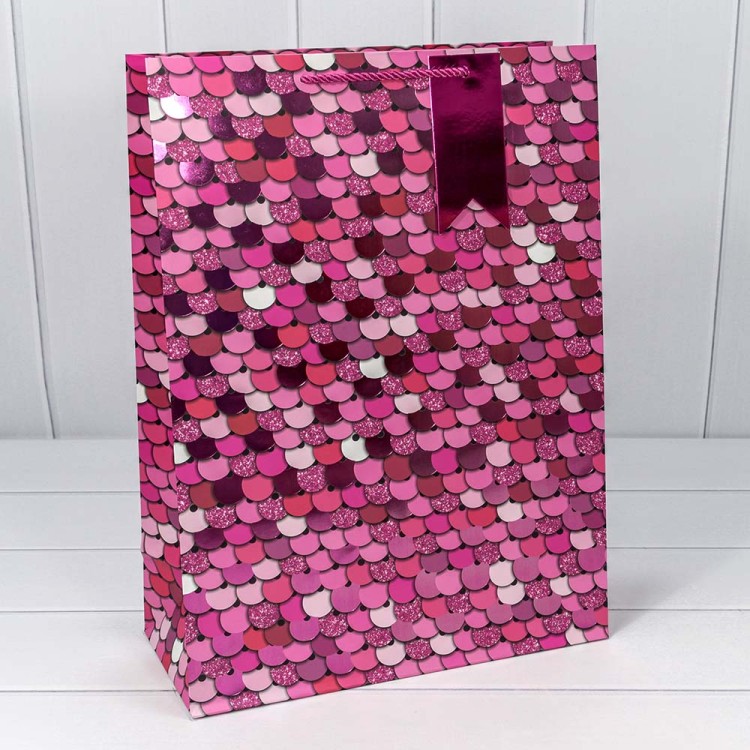 000208A Пакет подарочный с тиснением "Кружочки" (микс) 33*45*15 210г 1/20 1/120