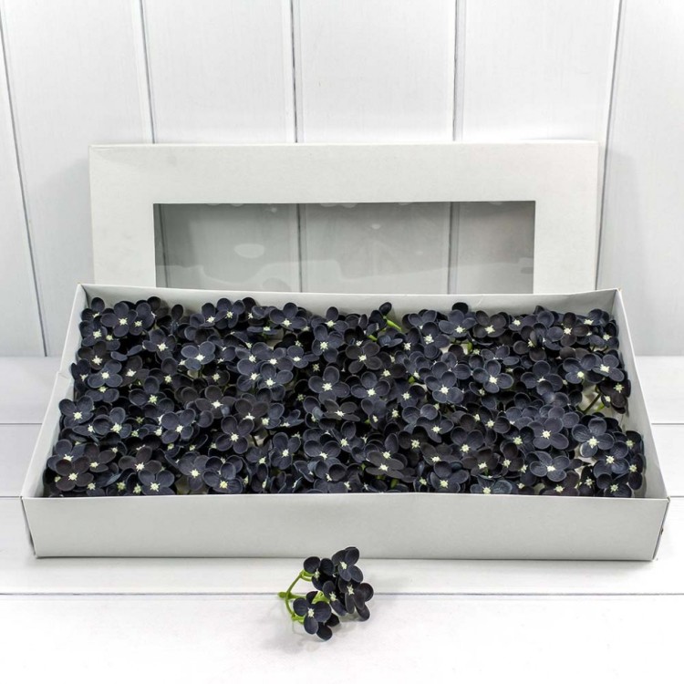 420052/8 Декоративный цветок-мыло "Гортензия" (40 штук в упаковке) 3,5 см сине-черный 1/20 420052/8 Декоративный цветок-мыло "Гортензия" (40 штук в упаковке) 3,5 см сине-черный 1/20