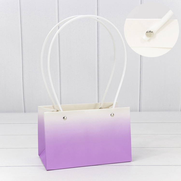 000184GA/2 Пакет подарочный "Ваза для цветов" 19*12*10,5 "Градиент" Сиреневый 1/10 1/150 000184GA/2 Пакет подарочный "Ваза для цветов" 19*12*10,5 "Градиент" Сиреневый 1/10 1/150