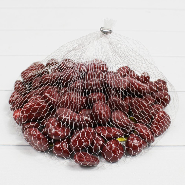 301789100503 Галька цветной крупная бордовая (фракция 10-15 мм) вес: 1000г