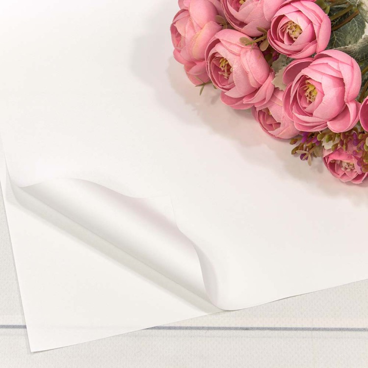 1698/2 Плёнка в листах 60*60 (20 шт.) матовая "Корейская" 55мкм Белый 1/60 