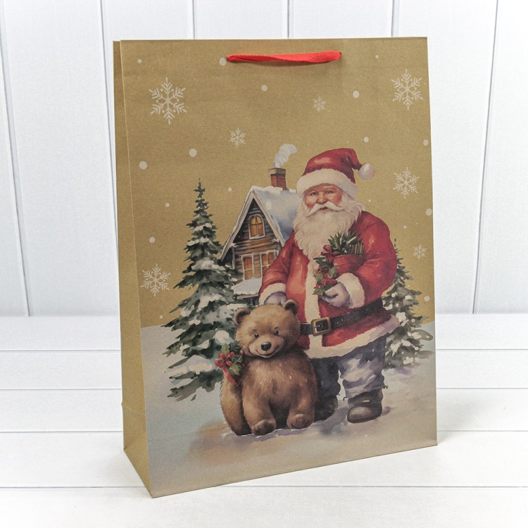 300432A	Пакет подарочный Крафт "Новый год" (микс 432) 33*45*11 150г 1/20 1/240