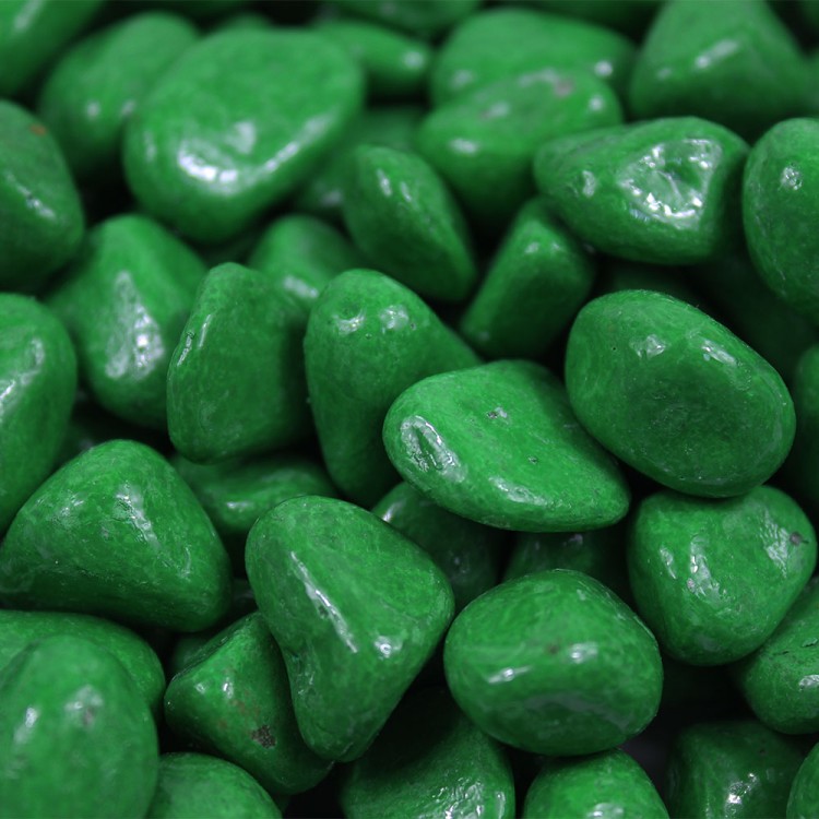 301789100506 Галька цветной крупная зеленая (фракция 10-15 мм) вес: 1000г