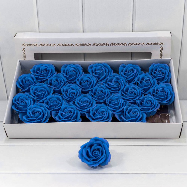 420053/13 Декоративный цветок-мыло "Большая роза" (25 штук в упаковке) 6,5*7 см Синий 1/20 420053/13 Декоративный цветок-мыло "Большая роза" (25 штук в упаковке) 6,5*7 см Синий 1/20