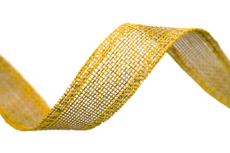 5511-25/7 Лента декоративная из искусственного льна с проволокой 2,5 см*25 ярд желтый 1/100 5511-25/7 Лента декоративная из искусственного льна с проволокой 2,5 см*25 ярд желтый 1/100