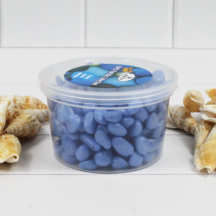 301788040104 Галька цветной голубая (фракция 5-10 мм) вес: 400г