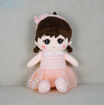 DL703324601P Мягкая игрушка Кукла модель Z24601 Розовый размер 33см	