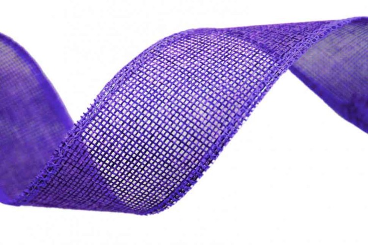 5511-40/1 Лента декоративная из искусственного льна с проволокой 4 см*25 ярд сиреневый 1/60 5511-40/1 Лента декоративная из искусственного льна с проволокой 4 см*25 ярд сиреневый 1/60