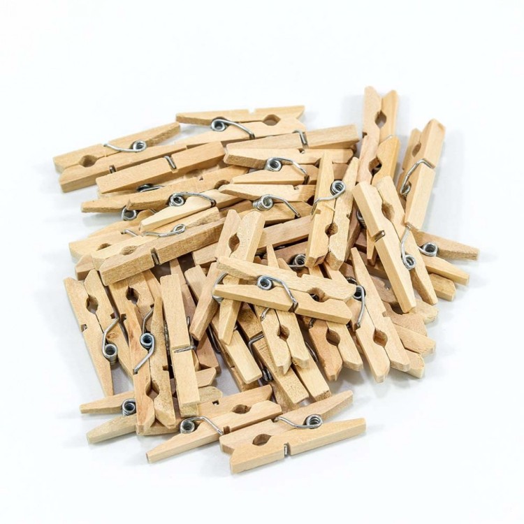 260018 Цветочный аксессуар Прищепки декоративные 3*0,8*0,4 1/100 1/120 