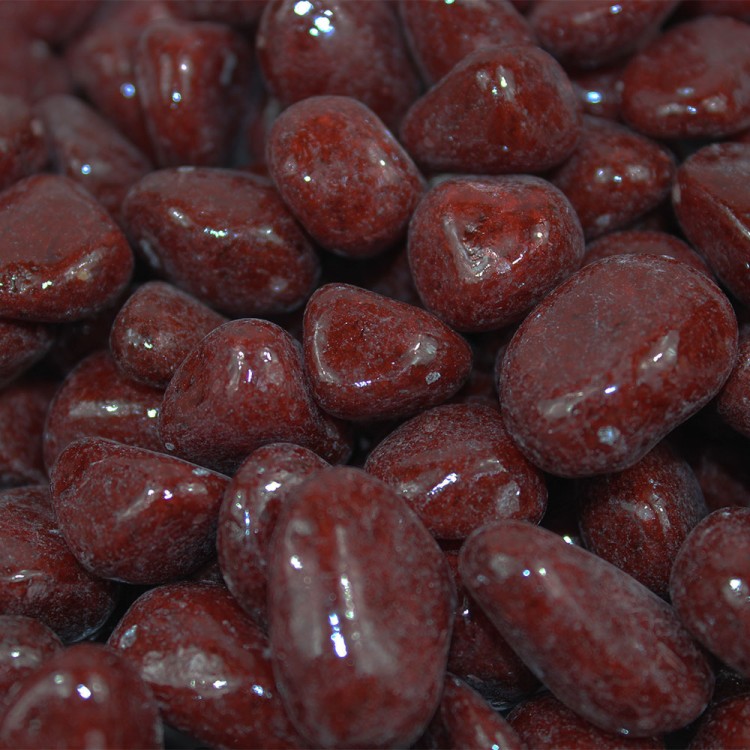 301789100903 Галька цветной крупная бордовая (фракция 10-15 мм) вес: 1000г, объем: 650мл