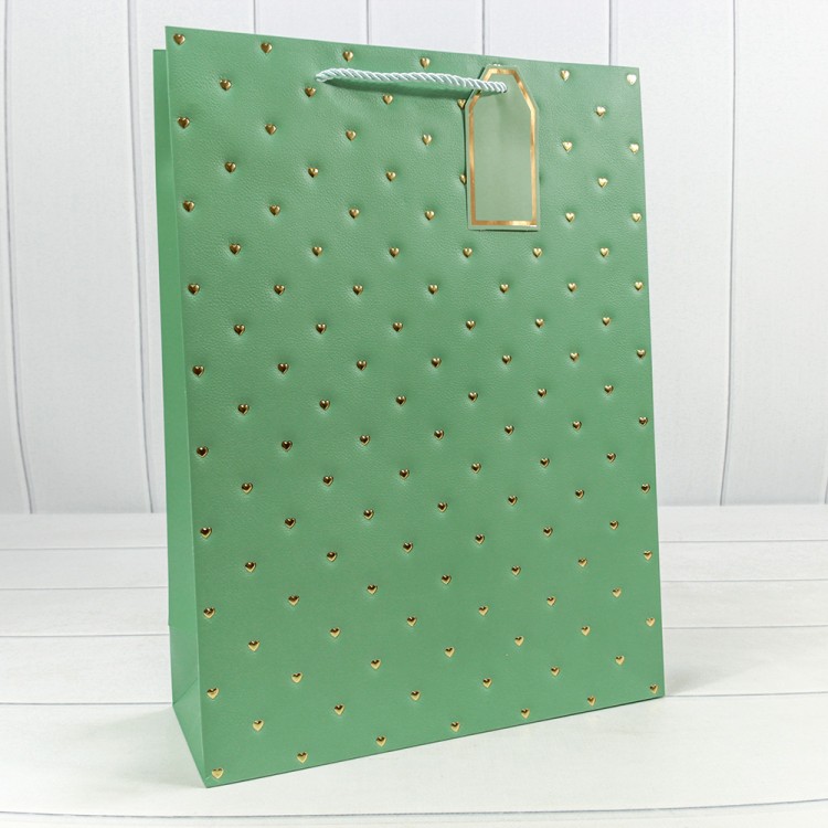 000545A Пакет подарочный с тиснением "Сердечки" (микс 2) 31*42*12 210г 1/20 1/80