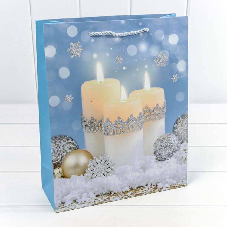 300465C	Пакет подарочный "Новый год" (микс 465) 26*32*10 210г 1/20 1/240