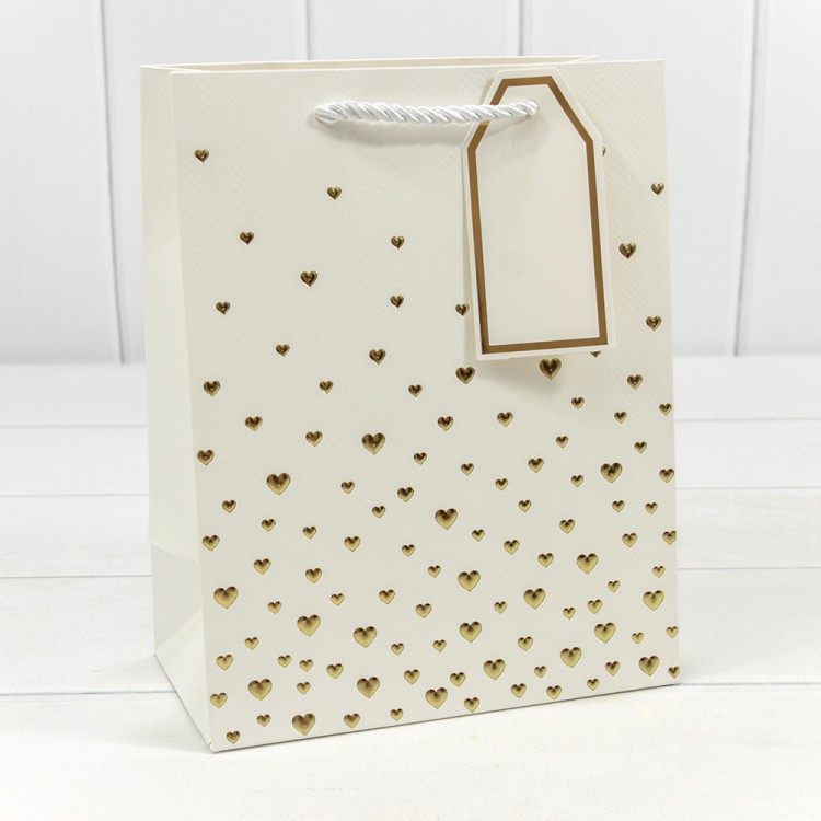 000880E Пакет подарочный с тиснением "Сердечки" (микс 1) 18*23*10 210г 1/20 1/360