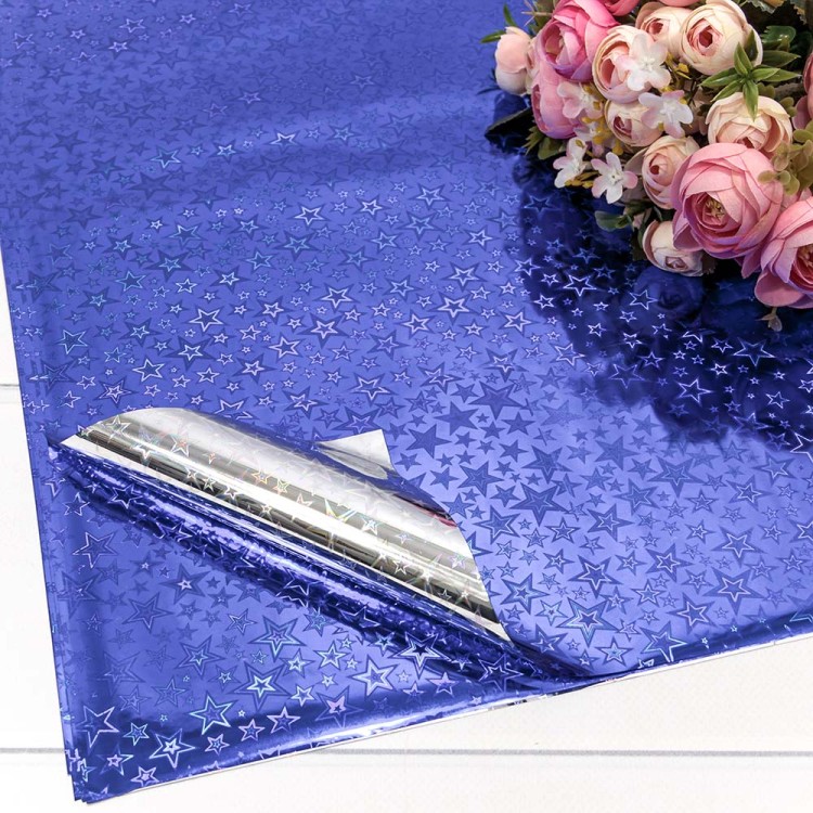 13202 Плёнка в листах (рулон) 70*100 (40 шт.) Голография (микс) 35мкм 1/30