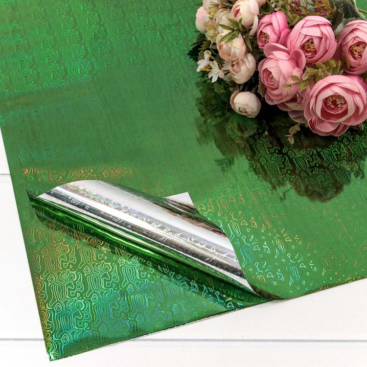 13202 Плёнка в листах (рулон) 70*100 (40 шт.) Голография (микс) 35мкм 1/30