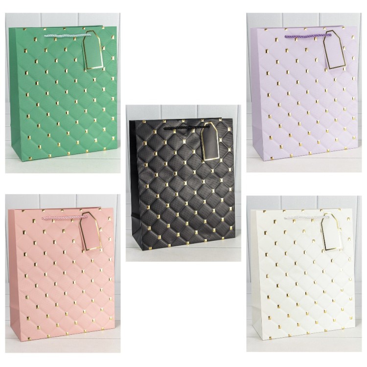 000891C	Пакет подарочный с тиснением 891 (микс) 26*32*12 210г 1/20 1/240			