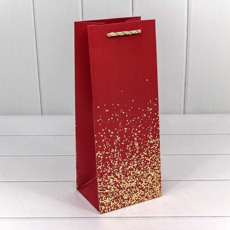 300368M Пакет подарочный "Золотые вкрапления" (микс) 14*35*11 см 1/20 1/240