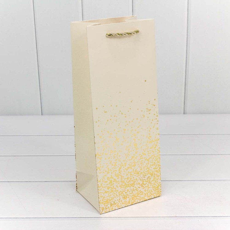 300368M Пакет подарочный "Золотые вкрапления" (микс) 14*35*11 см 1/20 1/240
