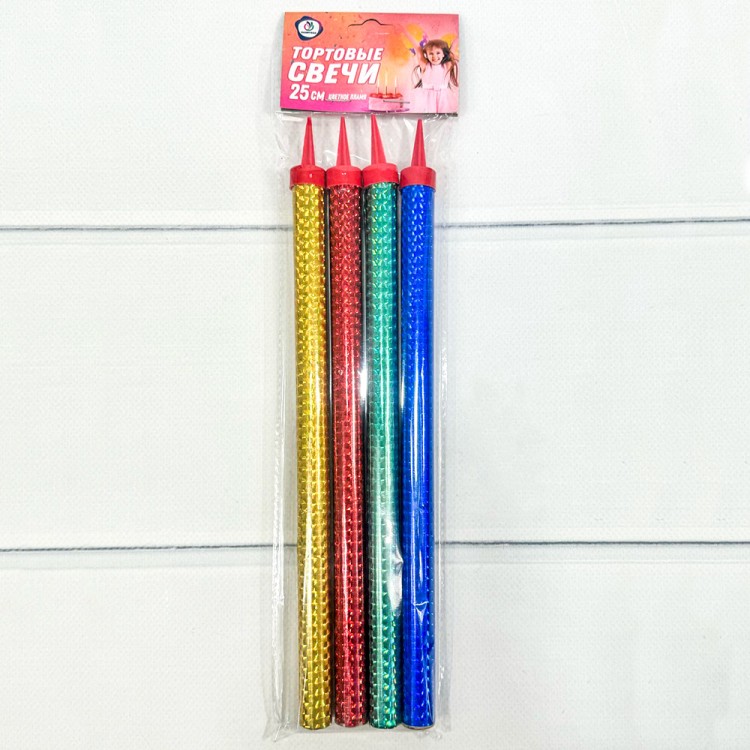 PTC-2550 Фонтан тортовый " Цветное пламя" 25см 1/4 1/72													