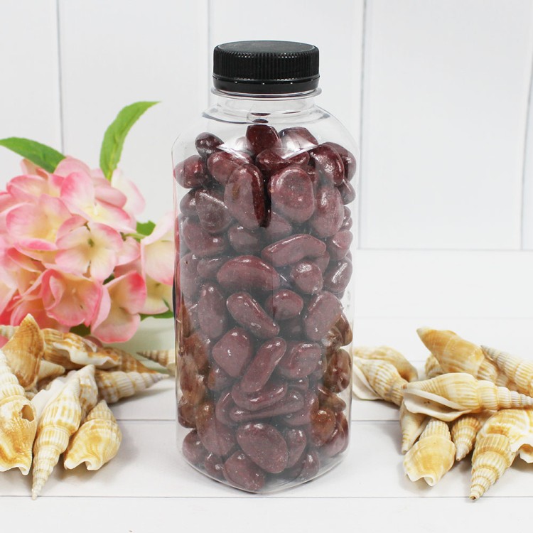 301789740A03 Галька цветная крупная бордовая (фракция 10-15 мм) вес: 760г, объем: 400мл