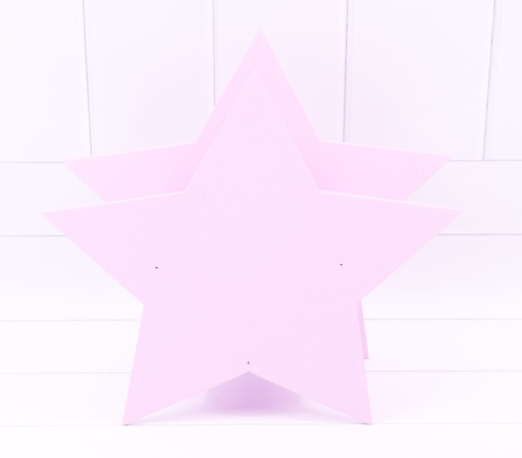 016-05 кашпо ЗВЕЗДА 24*24*9см, Розовый 1/1										