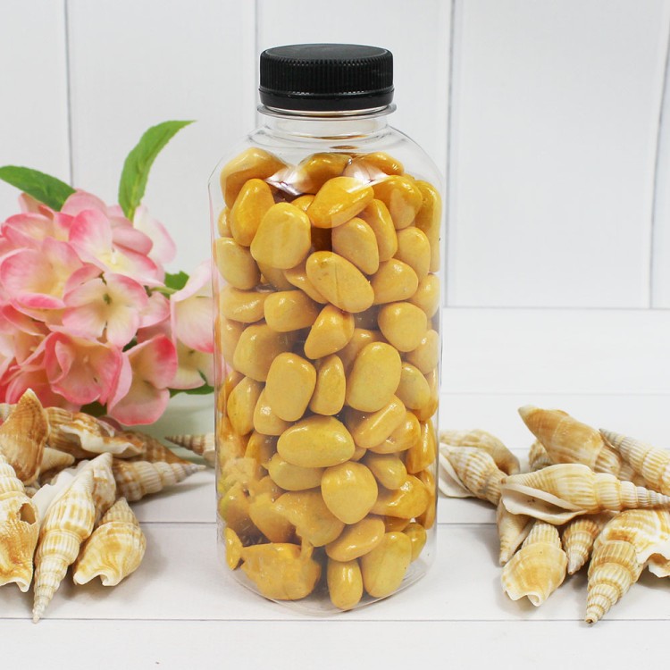 301789740A05 Галька цветная крупная желтая (фракция 10-15 мм) вес: 760г, объем: 400мл