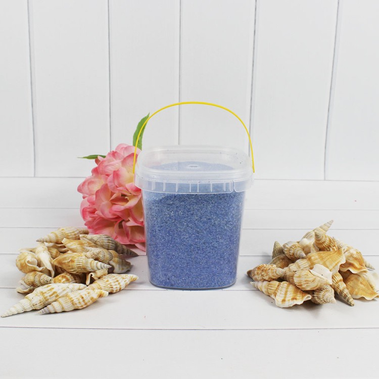 301527080904 Песок цветной голубой (кварцевая крошка, фракция 0,5-1 мм) вес: 800г объем: 650мл